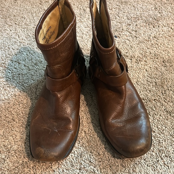 Frye Brown Leather Ankle Boots - Picture 3 of 7